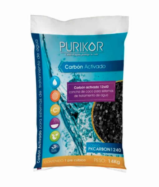 Carbón vegetal activado de concha de coco